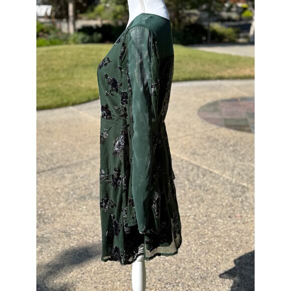 MSRP $138 J.O.A. By Anthropologie Flocked Chiffon Mini Size S | SAME DAY SHIP - Picture 5 of 8